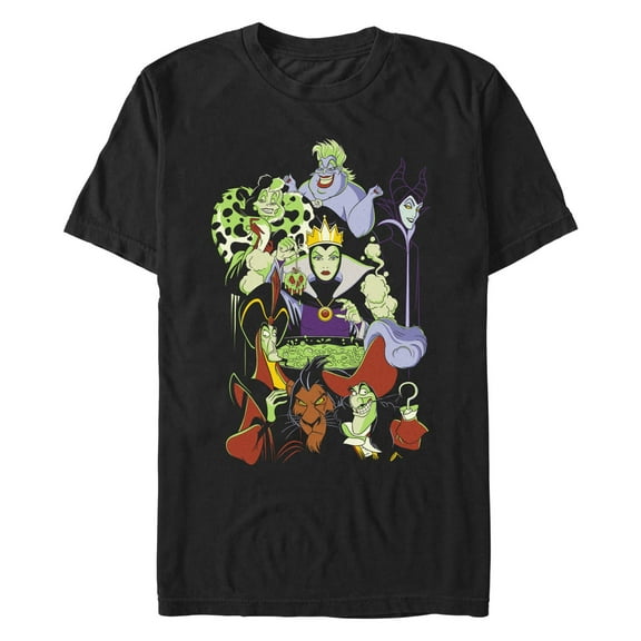 Men's Disney Villains Group Shot Graphic T-Shirt
