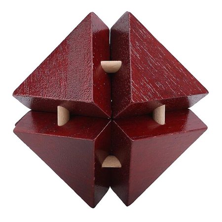 Iq Classical Toy Brain Teaser Unlock 3d Wooden Interlocking Burr ...