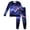 Dark Purple537, variant on HAYIMI Children Outfit Sets Long Sleeved Space Star Printed O-Neck Home Wear Tops Pants Suit Casual Wear Versatile Summer Solid Color Clothes Sets for Kids