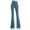 Blue, variant on Staron Women's High Waist Flare Leggings Fashion Jean Yoga Pants Stretchy Elastic Pocket Casual Workout Running Fitness Pants, Blue M