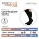 thumbnail image 4 of Calcetines de compresión Copper Fit Moisturizing Energy Plus negros, 4 of 5