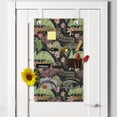 thumbnail image 2 of Tropical Hanging Pocket Organizer, Chameleon Lizard and Wildflowers in an Exotic Scene Reptile, Printed Polyester Storage Bag with Pockets, 21" x 31", Charcoal Grey Multicolor, 2 of 2