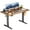 Rustic Brown, variant on 48" x 24" Electric Height Adjustable Standing Desk with Memory Presets, Ergonomic Sit-to-Stand Desk for Home Office, Black