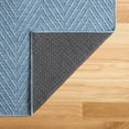 thumbnail image 3 of TOWN & COUNTRY BASICS Pax Herringbone Textured Solid Everwash® Washable Area Rug, Low Pile, Non-Slip Backing, Easy Clean Pet & Family Friendly Rug, Blue, 9'x12', 3 of 14