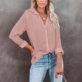 thumbnail image 3 of Blusa informal para mujer, blusa con cuello en V, blusa de manga larga, blusas de moda para mujer, estética elegante, 3 of 6