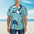 thumbnail image 4 of Haiem Flying Swallows Printed Hawaiian Shirt for Men - Men’s Casual Beach Summer Shirts - Stretch Fabric with Modern Fit-Large, 4 of 9