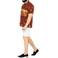 thumbnail image 4 of HAPPY BAY Men's Hawaiian Button Down Short Sleeve Summer Caribbean Shirt Fashion Halloween Costumes Party Shirts for Men XL Skull Crossbones Blood Red, 4 of 5