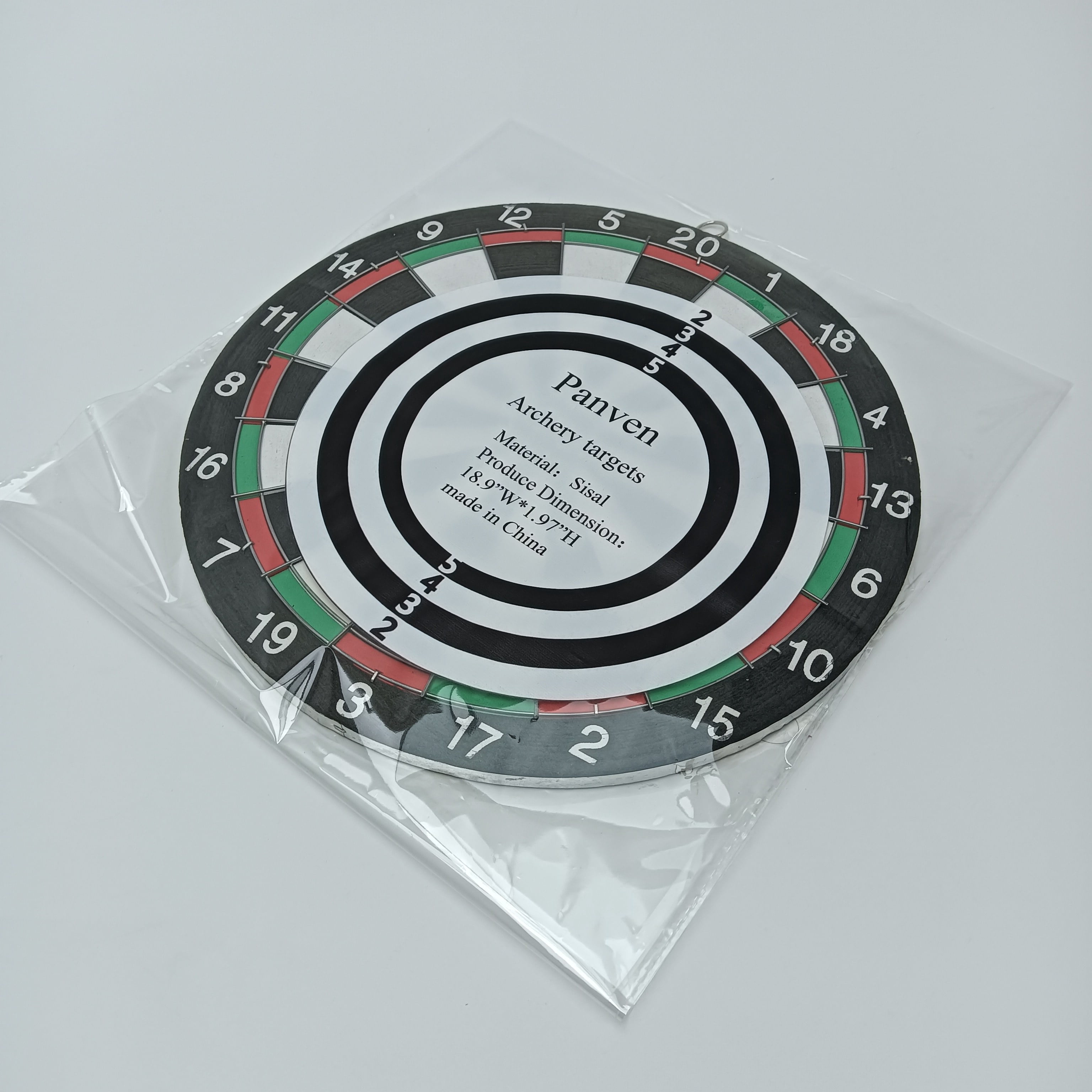 Panven Archery targets Sisal Material Archery Target, 18.9 x 1.97 Inches, Numbered Scoring Rings