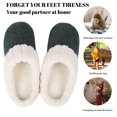 thumbnail image 5 of HA-EMORE Women Soft Plush Lightweight House Slippers Winter Warm Arch Support Slippers, 5 of 9
