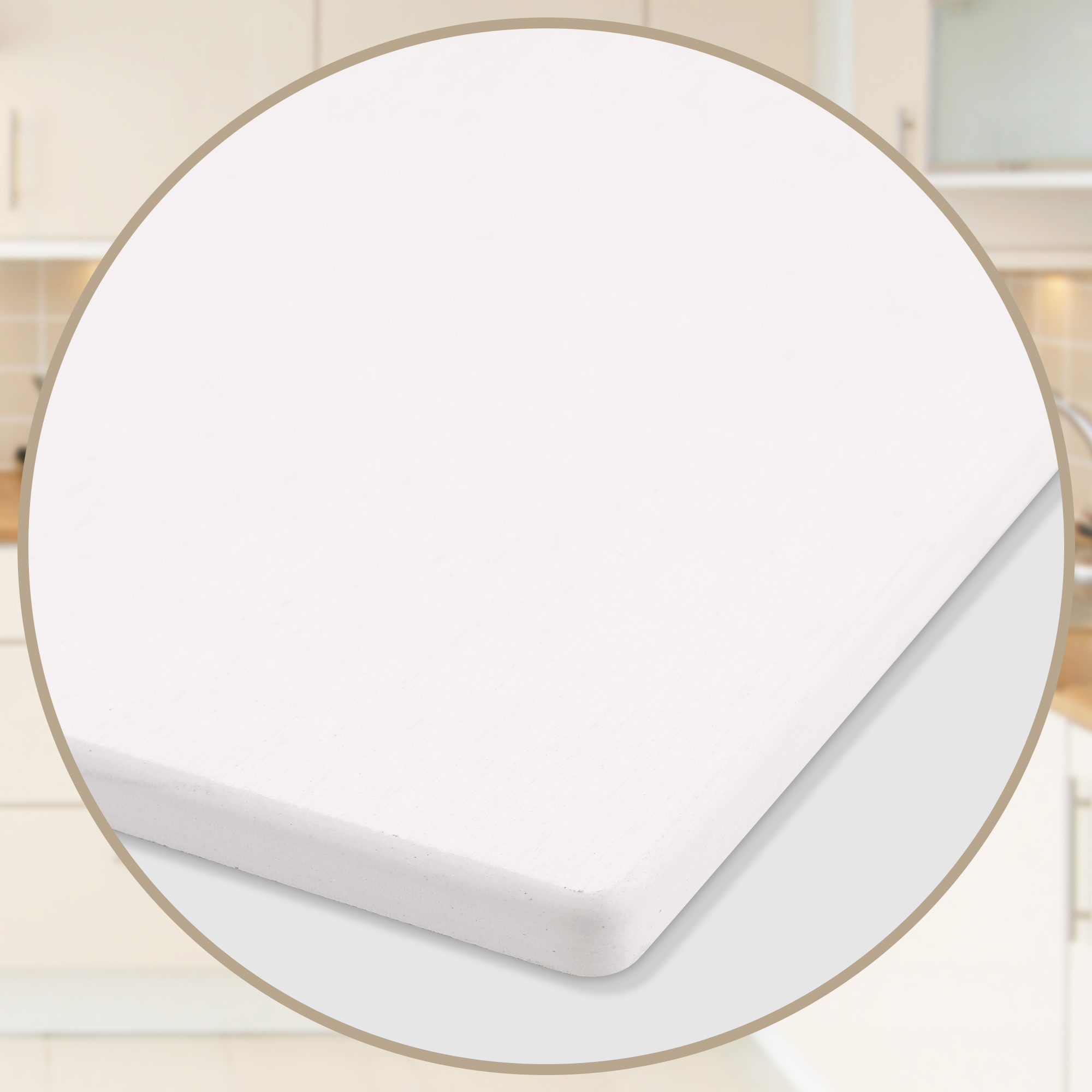 Unique Bargains Foldable Diatomaceous Stone Dish Drying Mat White