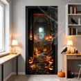 thumbnail image 4 of Halloween Door Curtain Decorations, 71" x 35" Door Cover | Door Curtain for Doorways, Entrances, Haunted Houses, and Halloween Parties, #07, 4 of 6