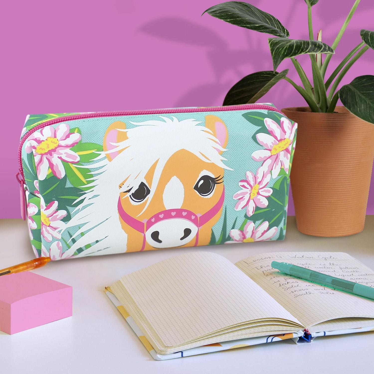 Pen + Gear Trousse à crayons à motif de poney