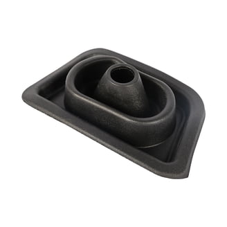 Grand General 99676 Gear Shift Boot Cover – Black PVC With Red Stitches, Universal