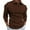 Coffee, variant on Men's Fashion Solid Color Casual Stand Collar Stretch Vertical Long Sleeve Shirt under Scrub Men Long Sleeve Shirts Mens Tops Long Sleeve Long Sleeve Undershirts for Men Men%27s+shirts Mens
