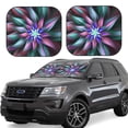 thumbnail image 1 of Vsdgher Colored Abstract Print Car Windshield Sun Shade, Reflective Sunshade Window Sunshade Sun Visor Protector Fit for Cars,Trucks,SUVs-Small, 1 of 6