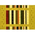 thumbnail image 1 of Ahgly Company Indoor Rectangle Abstract Yellow Contemporary Area Rugs, 2' x 5', 1 of 4