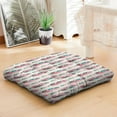 thumbnail image 4 of Square Meditation Floor Pillow, Boho Style Cushion, Dutch Velvet Meditation Cushion for Sitting Comfort, Yoga Pillow 22'' x 22'', 4 of 7