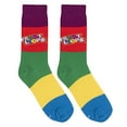 thumbnail image 2 of Crazy Socks, Unisex, Food, Froot Loops, Crew Socks, Novelty Silly Fun Cute, 2 of 6