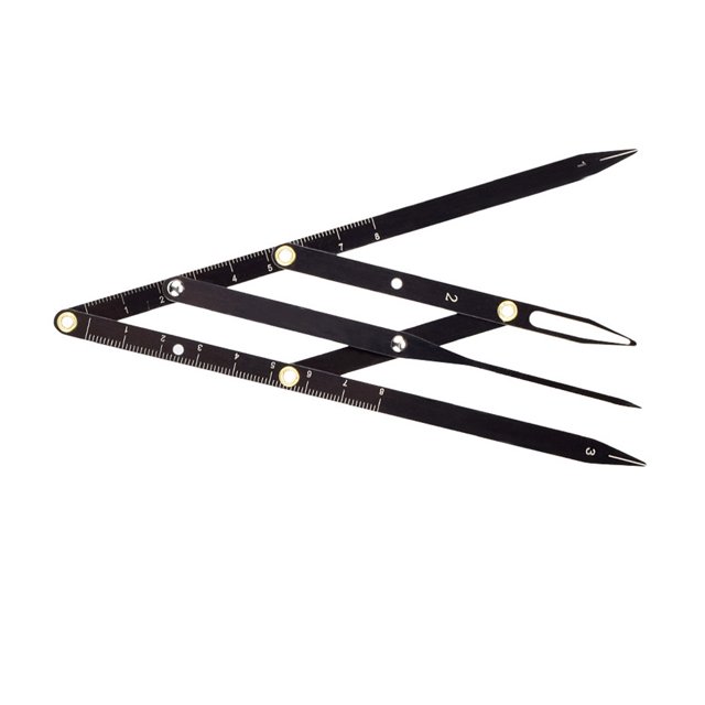 Règle de Maquillage pour Sourcils en Acier Inoxydable Pliable Positionnement Mesure Microblading Maquillage Permanent Outil de Mesure Réutilisable