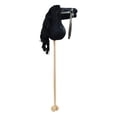thumbnail image 3 of Fiocias Jouet Cheval en Peluche Perche en Peluche Cheval de Passe-Temps Perche en Bois Poignée Roues Effets Sonores Réalistes Fabriqué à la Main Construction Robuste Convient pour Enfants Cadeau Anniversaire Usage à la Maison Noir, 3 of 8