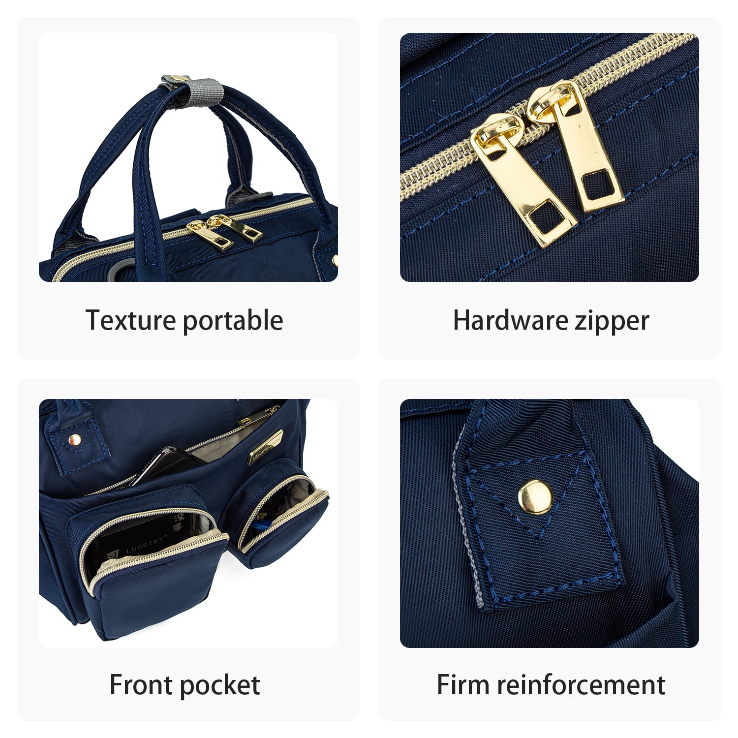 Baby Diaper Bag Backpack Waterproof Multi-Function Convertible Mini Smart Diaper Bag Backpack for Outdoor