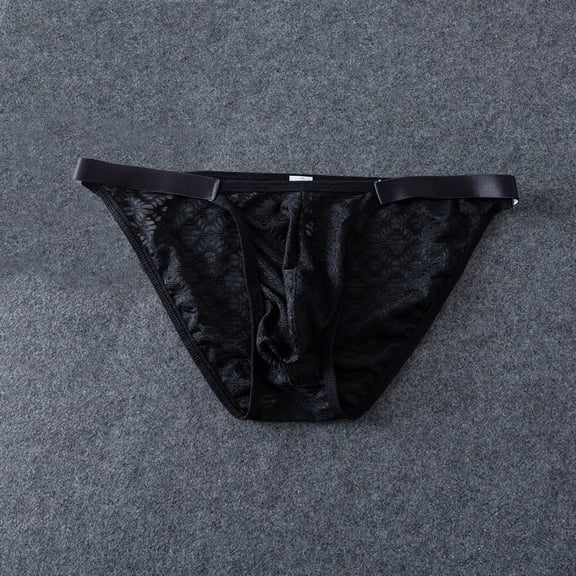 Zivyakyron Mesh Briefs Men Fitness Low Rise Underwear Men Loose Plain Breathable Underpants
