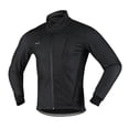 thumbnail image 1 of Cycling Bike Jacket for Men Winter Thermal Fleece Long Sleeve Bicycle Jersey Windproof Breathable Reflective Riding Running Jacket Coat, 1 of 7
