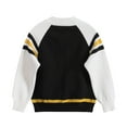 thumbnail image 3 of SUYIDA Boys Uniform Sweater ,Toddler Boys Girls Sweater Long Sleeve Patchwork Warm Knitted Coat Knitwear Tops Cardigan, 3 of 6