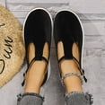 thumbnail image 5 of IUJSOY Women's Platform Loafers T Strap Low Heel Mary Jane Flats Casual Walking Shoes, 5 of 8