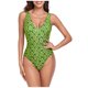 thumbnail image 1 of Traje de baño suelto, cómodo, estampado, elegante, para mujer, blusa superior, informal, con cuello en V, atractivo OAVQHLG3B Store  lin121212, 1 of 4