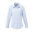 thumbnail image 1 of Premier Chemise à Manches Longues en Coton à Carreaux Micro Vichy pour Femmes, 1 of 4