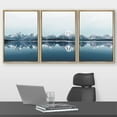 thumbnail image 2 of wall26 Framed Canvas Print Wall Art Set Duotone Mountain Range Reflection Nature Wilderness Photography Realism Rustic Landscape Colorful Cool for Living Room, Bedroom, Office - 16"x24"x3 N, 2 of 5