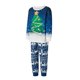 thumbnail image 3 of Conjunto de pijamas familiares Fiomva a juego con árbol de Navidad, ropa de dormir para mascota, bebé, niño, papá, mamá, 3 of 8