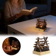 thumbnail image 1 of Tong Handmade Wooden Bonfire Lights Desktop Decorative Lights Bonfire Night Lights USB Charging Flameless Candles Three Modes LED Flashing Breath Flame, 1 of 6