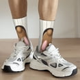 thumbnail image 6 of Rateoe Brown Bunny for Women Casual Calf Socks - Cute Crew Socks - Thin Soft Above Ankle Socks Size 5-11, 6 of 6