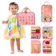 thumbnail image 2 of Libro de mesa JAGSYJOY Montessori Busy Board para niños pequeños Sensory Pink, 2 of 7