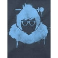 thumbnail image 2 of Overwatch Mens T-Shirt - Mei Simple Spray Face Image (2X-Large), 2 of 3