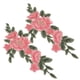 thumbnail image 2 of Parches de costura, aspecto elegante, 2 parches de flores bordadas, material de poliéster para mochila para vestidos de novia (color rosa), 2 of 14