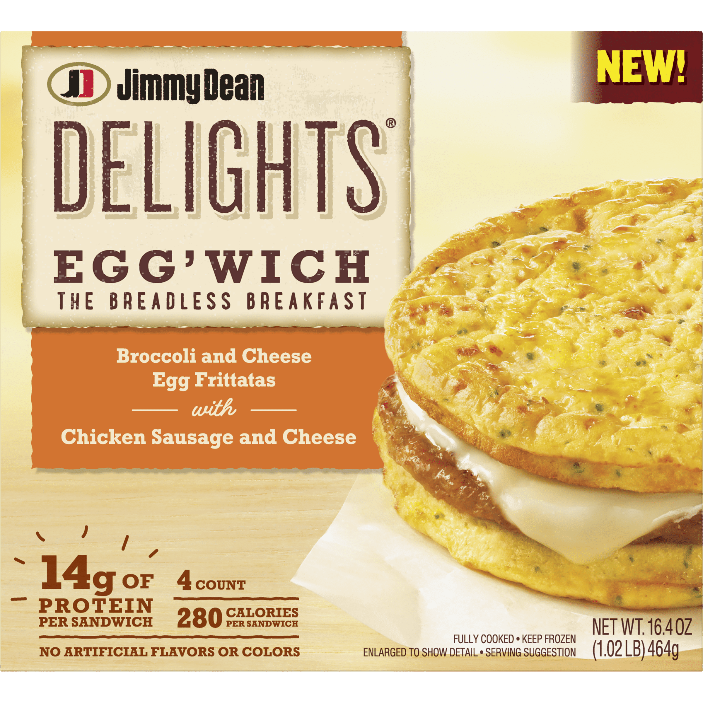 Jimmy Dean Delights® Broccoli Cheese Egg'wich, 4 Count