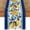 Navy blue, variant on Sm:)e 72" x 13" Lemon Iris Summer Table Runner