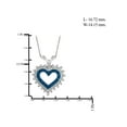 thumbnail image 2 of JewelersClub Blue Diamond Accent Sterling Silver Heart Pendant, 18", 2 of 4