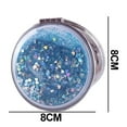 thumbnail image 2 of Mirror Pocket Mini Quicksand Makeup Mirror Portable Double Sided Mirror, 2 of 5