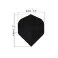 thumbnail image 2 of Uxcell Dart Flights, 6 Pack PET Standard Darts Accessories Black, 2 of 5