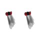 thumbnail image 2 of sweethay Tocado de Halloween para damas y niñas, puesta en escena, accesorios para jugadores de rol, elementos, accesorios para el cabello, rojo + negro 2Conjunto, 2 of 6