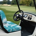thumbnail image 6 of Pzuqiu Golf Cart Seat Covers, Compatible with Outdoor, Golf Cart Seat Protectors Suitable for Ezgo Easy Install, Palm Tree Stripe, 6 of 10