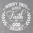 thumbnail image 5 of Wild Bobby Worry Ends When Faith In God Begins Inspirational/Christian Men Premium Tri Blend Tee, Premium Heather, Small, 5 of 5