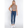 thumbnail image 2 of Sleeveless Rib Sweater Top W/zipper, 2 of 5