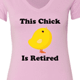 thumbnail image 4 of Inktastic Retirement This Chick is Retired Women's V-Neck T-Shirt, 4 of 5