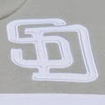 thumbnail image 4 of Men's Mitchell & Ness  Gray San Diego Padres Cooperstown Collection Thunderstorm Head Coach Hoodie, 4 of 4