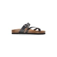 thumbnail image 2 of Time and Tru Women's Asymmetric Strap Footbed Sandals, Wide Width Available, 2 of 6